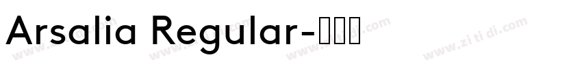 Arsalia Regular字体转换